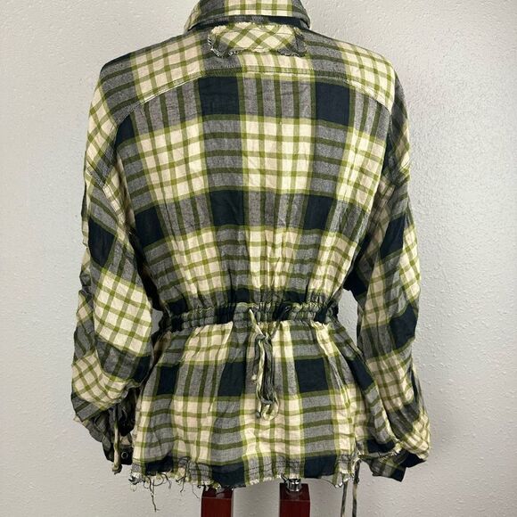 NWT Free People Women’s Flannel Top - Picture 4 of 6
